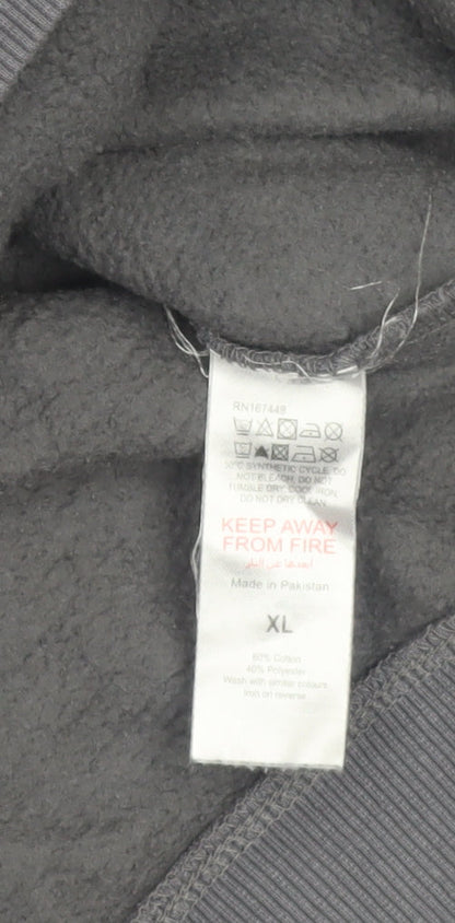 Mens UK Size XL PRETTYLITTLETHING Grey Pullover Hoodie