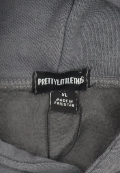 Mens UK Size XL PRETTYLITTLETHING Grey Pullover Hoodie