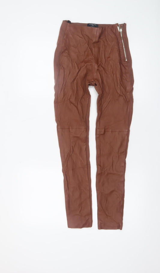 Womens UK Size 12 GUESS Slim Fit CasualParty/Cocktail Brown Trousers