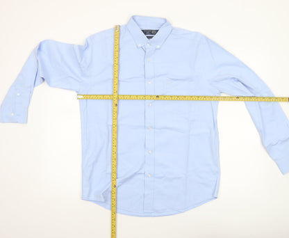 Mens UK Collar Size M Paul Costelloe Living Smart Blue  Dress Shirt