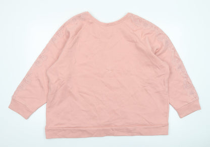 Womens UK Size 20/22 Afibel Pink Pullover Sweatshirt
