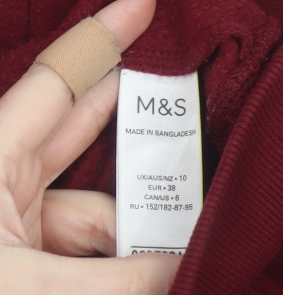 Womens UK Size 10 Marks and Spencer Red Pullover Sweatshirt