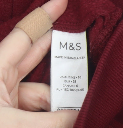 Womens UK Size 10 Marks and Spencer Red Pullover Sweatshirt