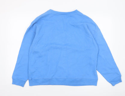 Womens UK Size M River Island Blue Pullover Sweatshirt