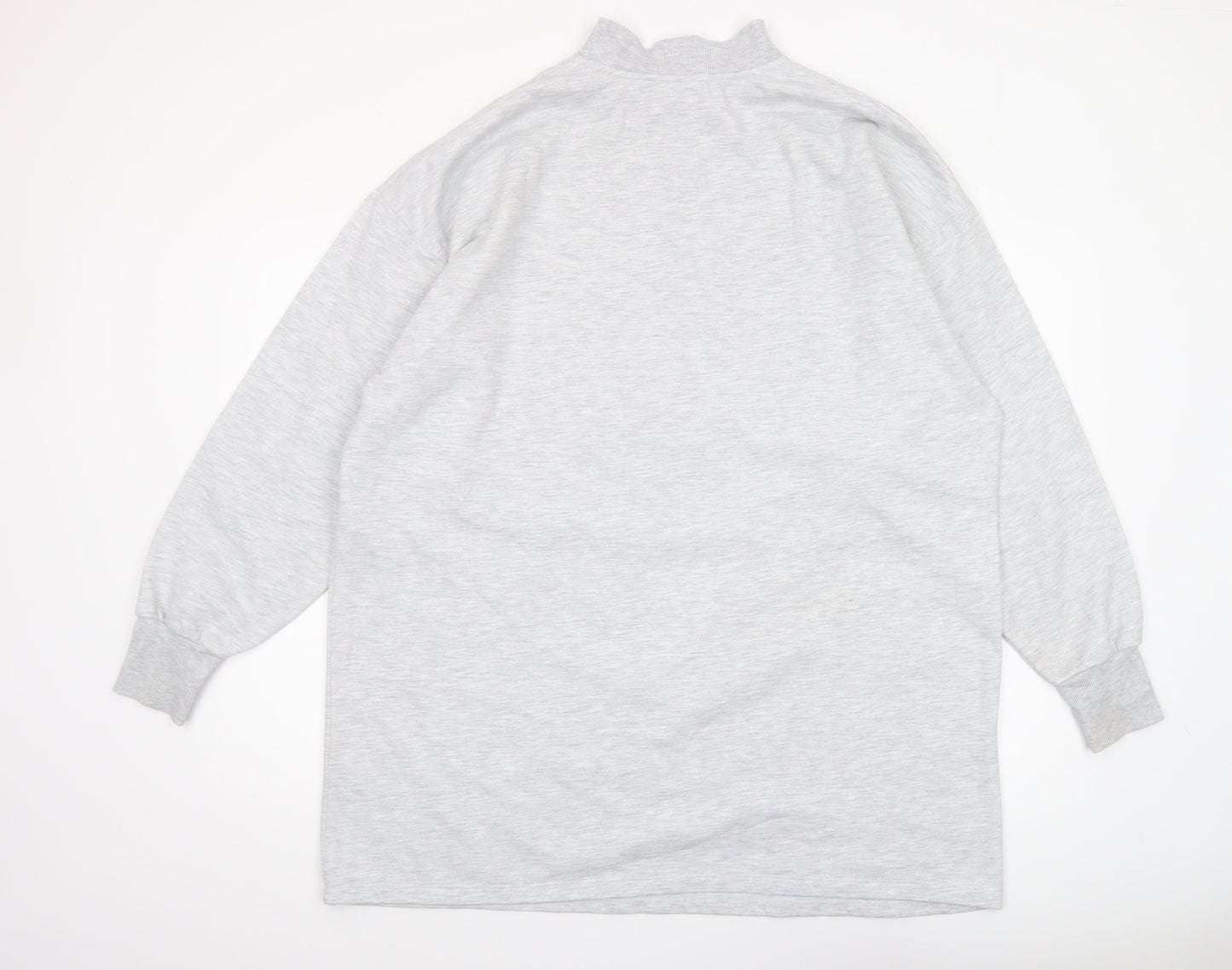 Womens UK Size 14 ASOS Design Grey Pullover Sweatshirt