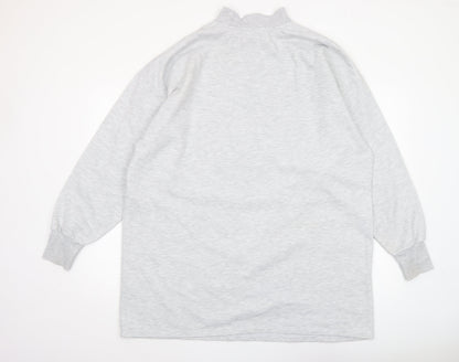 Womens UK Size 14 ASOS Design Grey Pullover Sweatshirt