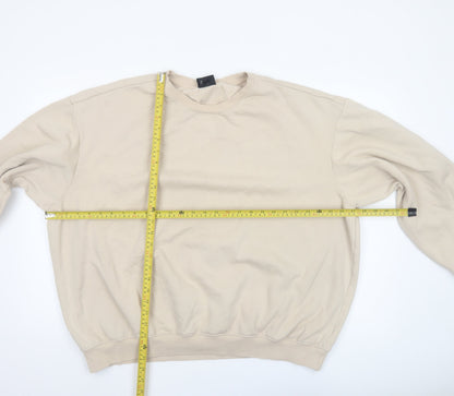 Mens UK Size 2XL H&M Beige Pullover Sweatshirt