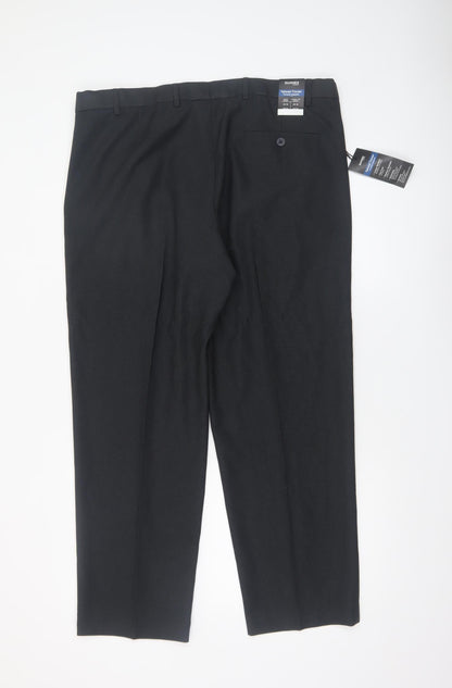 Dunnes Stores Men's Black Tailored Dress Trousers 38W 29L Regular Fit