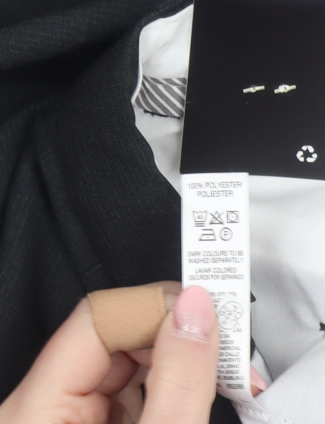 Dunnes Stores Men's Black Tailored Dress Trousers 38W 29L Regular Fit