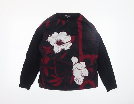 Womens UK Size 10 Debenhams Black Pullover Jumper
