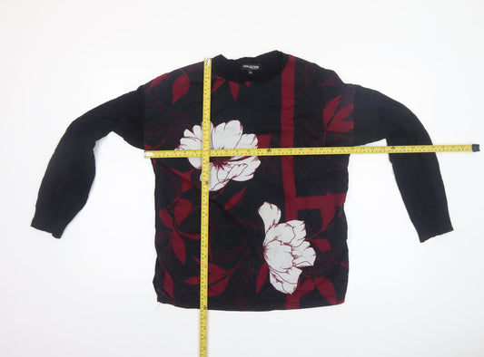 Womens UK Size 10 Debenhams Black Pullover Jumper