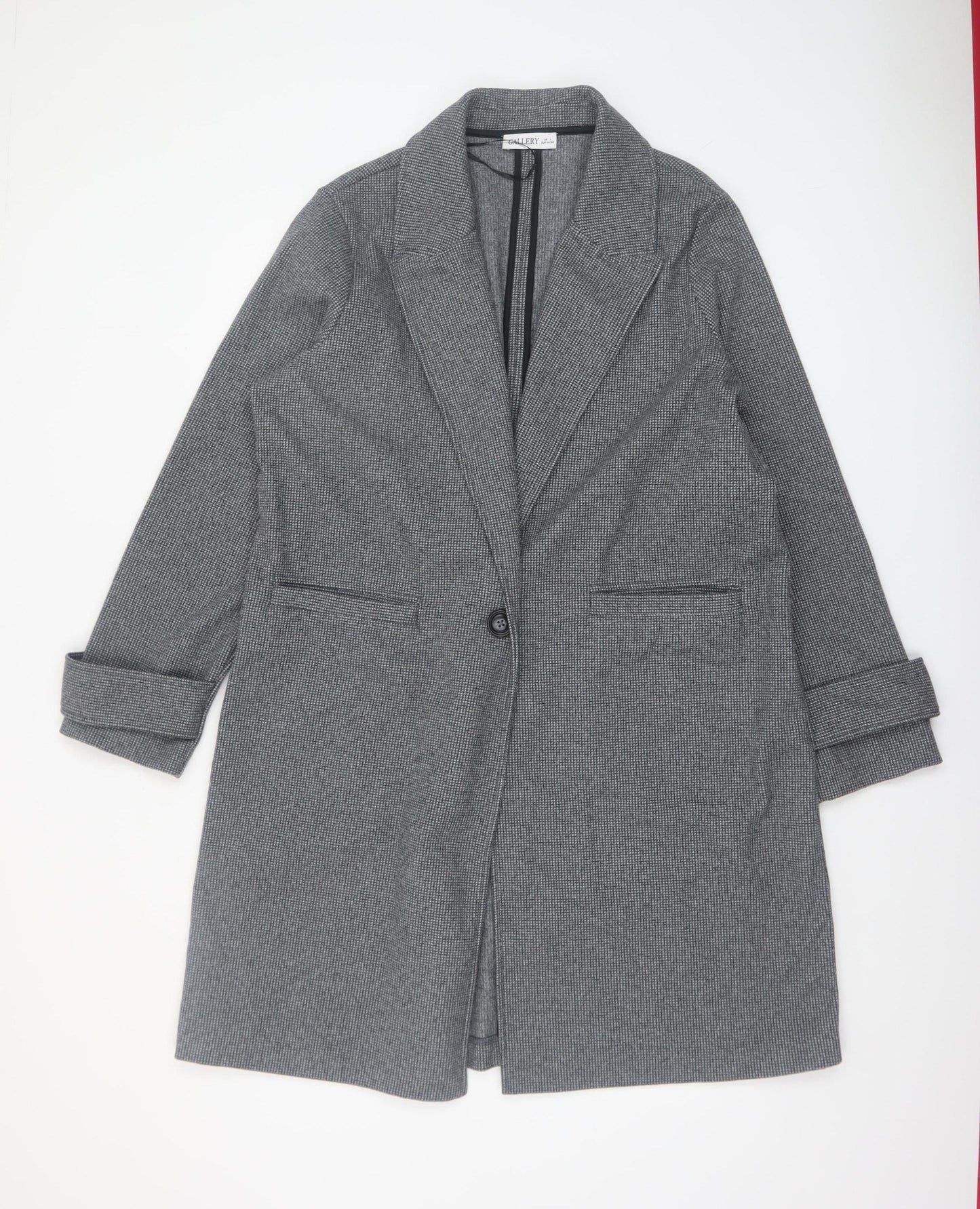 Womens UK Size L Gallery Grey Overcoat
