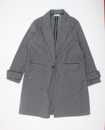 Womens UK Size L Gallery Grey Overcoat