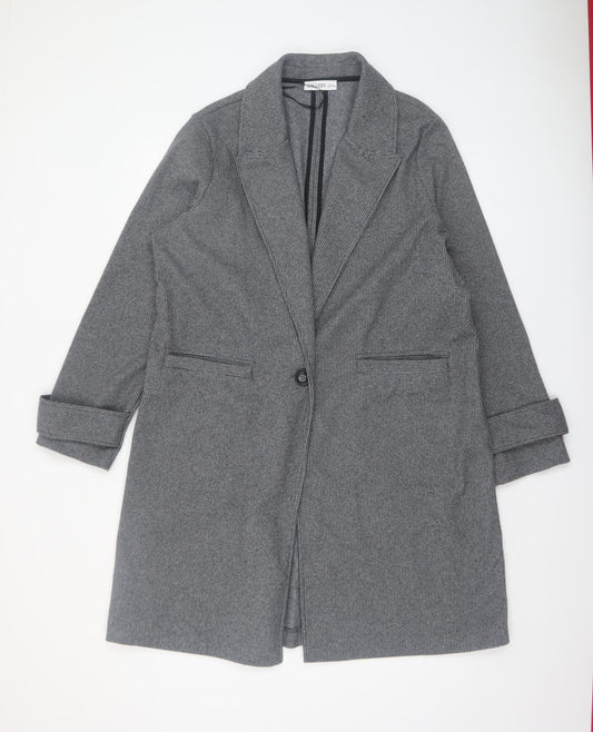 Womens UK Size L Gallery Grey Overcoat