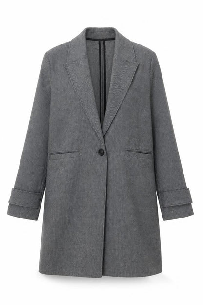 Womens UK Size L Gallery Grey Overcoat