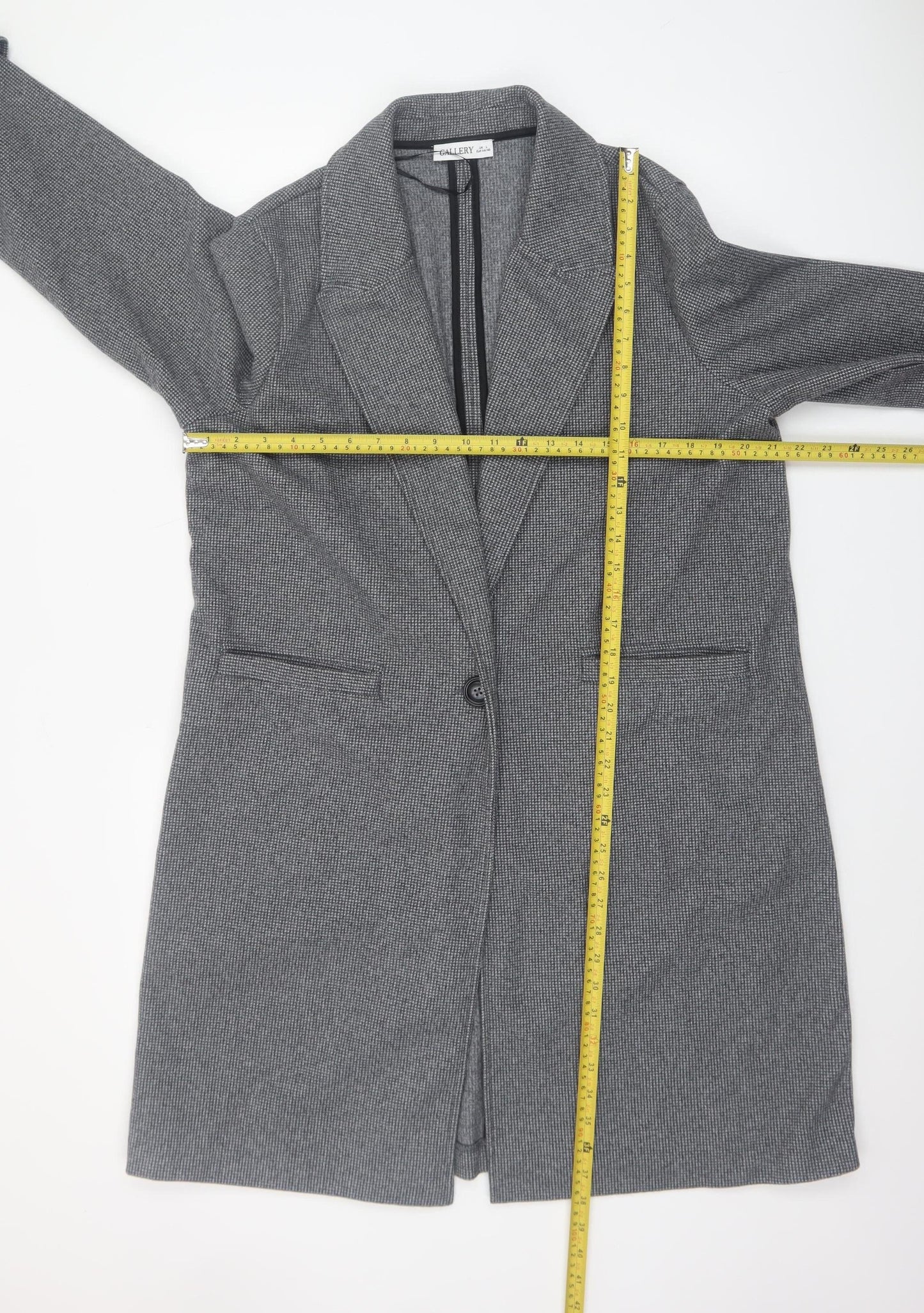 Womens UK Size L Gallery Grey Overcoat