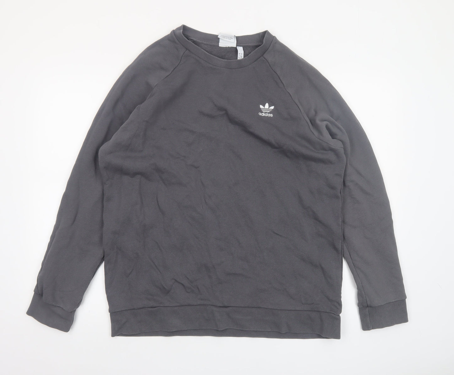 Mens UK Size L adidas Grey Pullover Sweatshirt