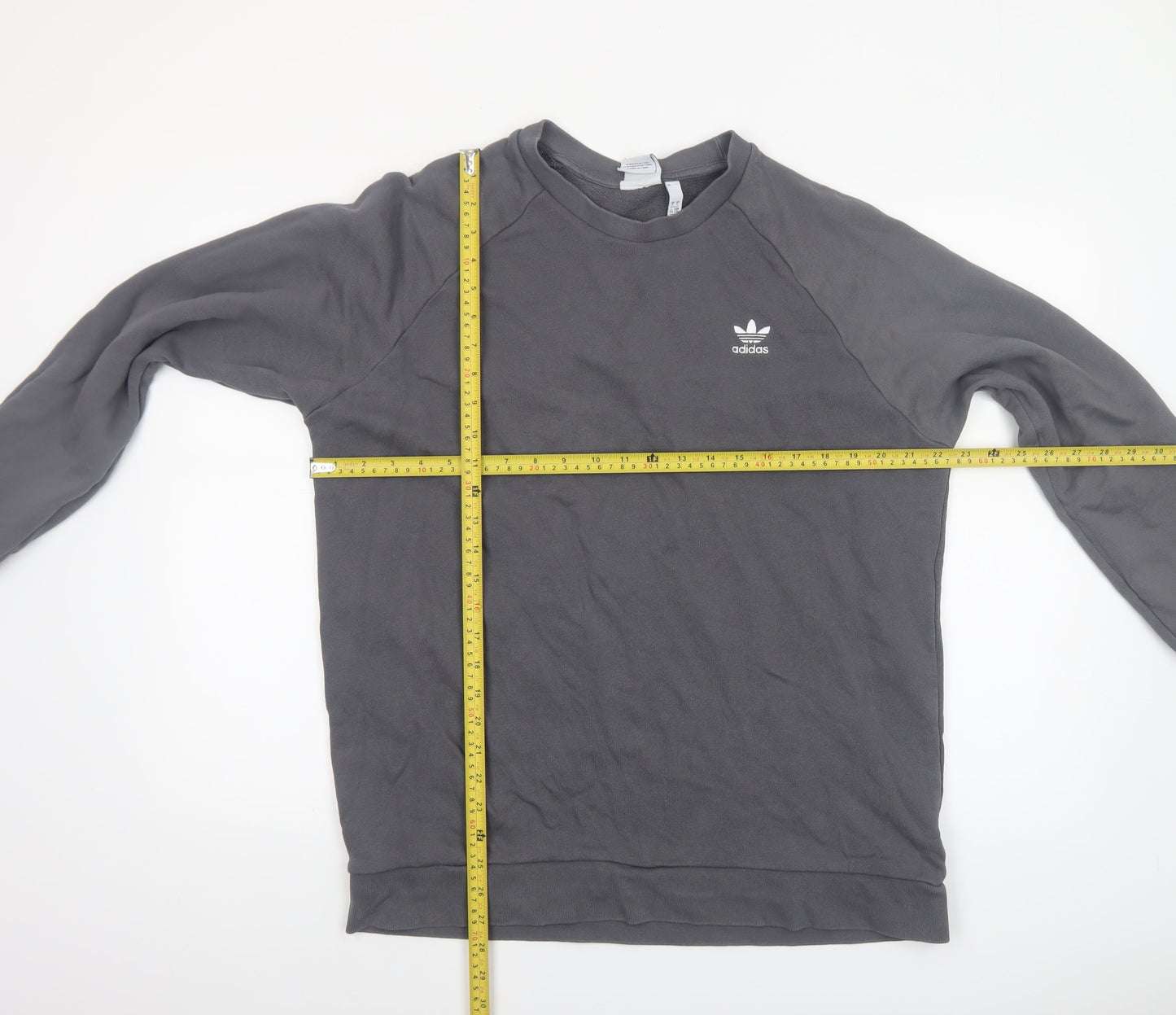 Mens UK Size L adidas Grey Pullover Sweatshirt