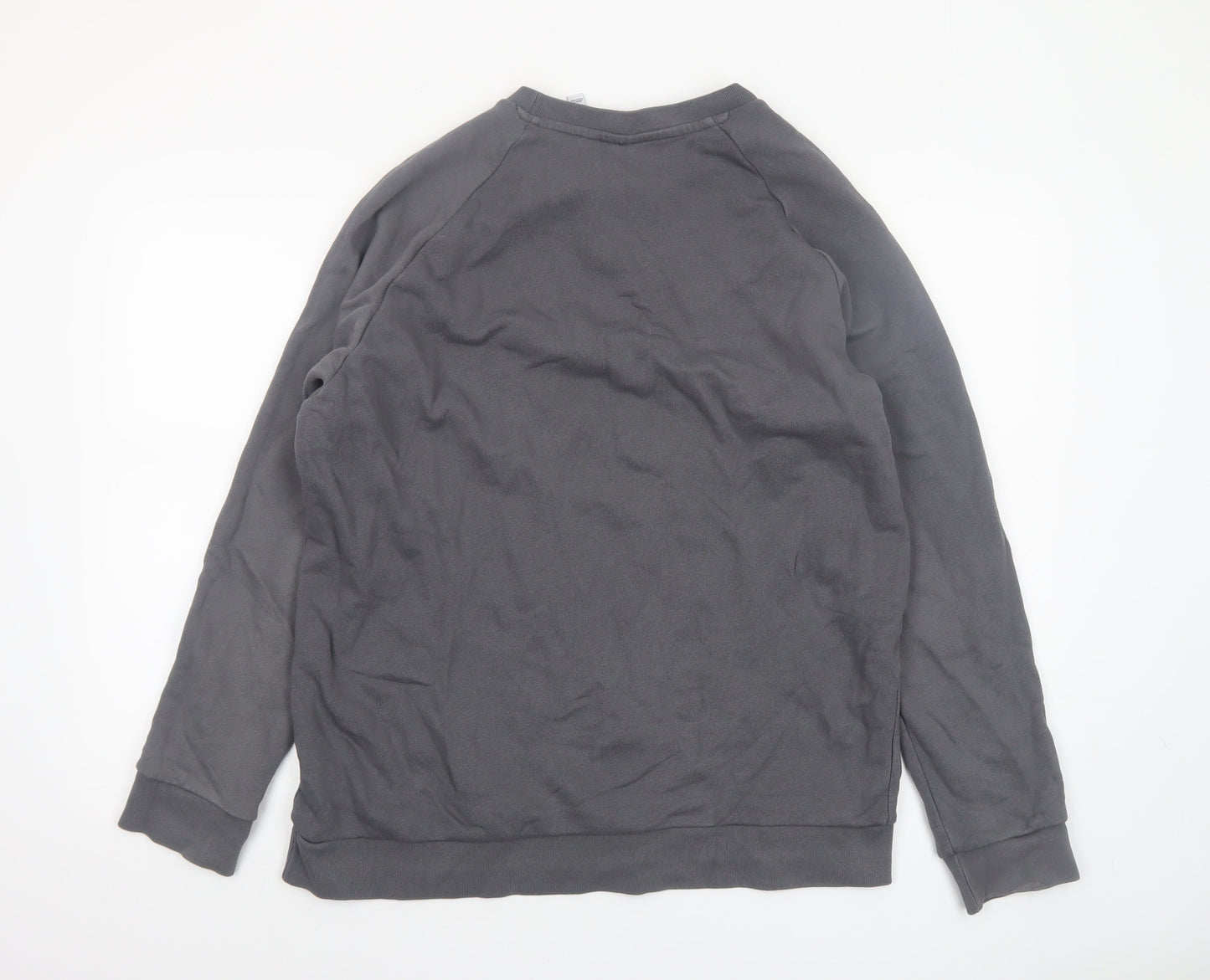 Mens UK Size L adidas Grey Pullover Sweatshirt