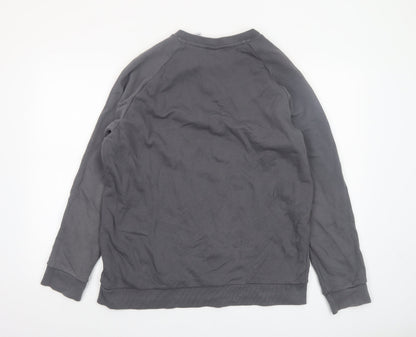 Mens UK Size L adidas Grey Pullover Sweatshirt