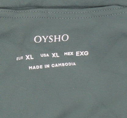 Womens UK Size XL Oysho Slim Fit Leggings Green Leggings