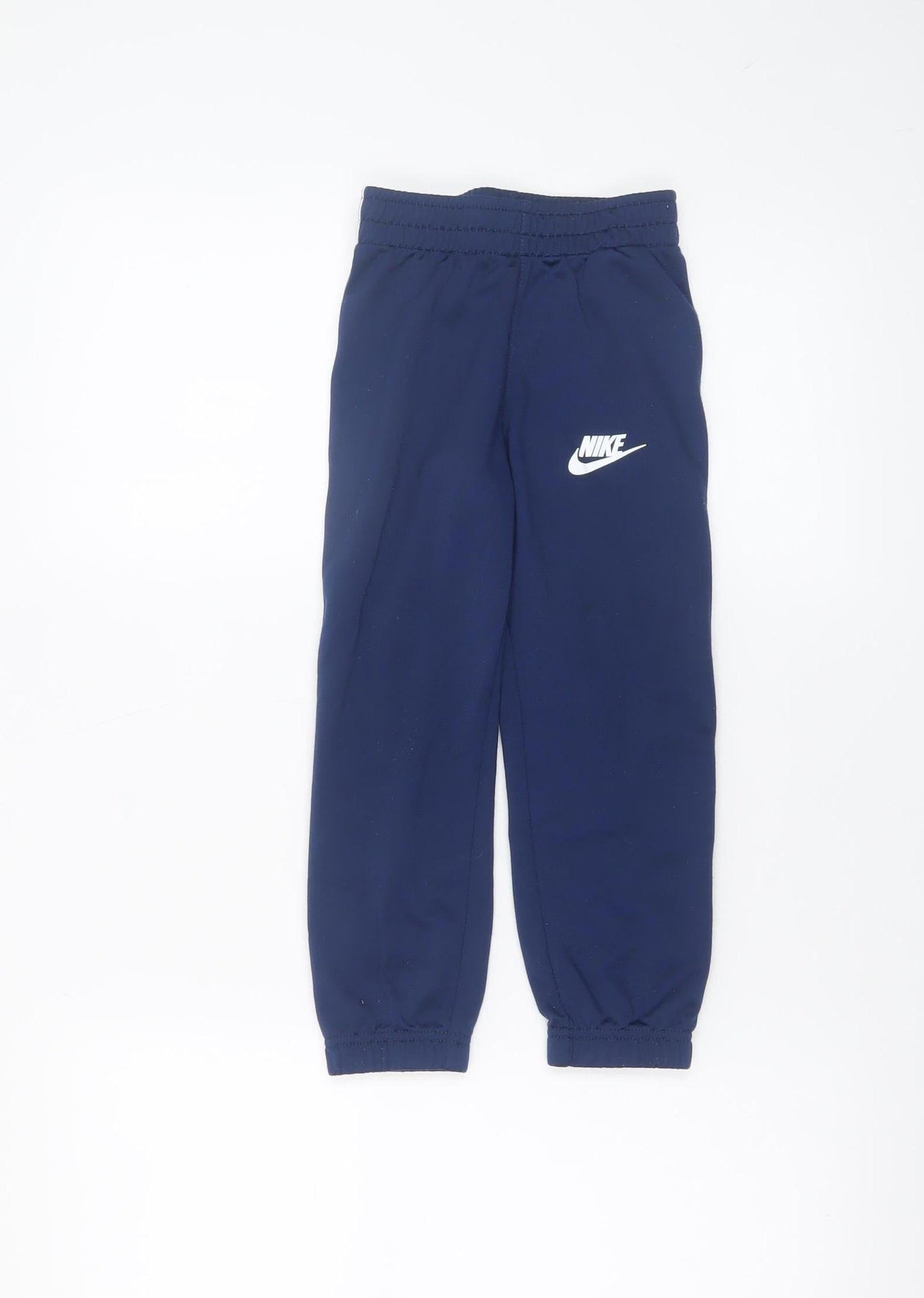 Boys UK Size 4-5 Years Nike Regular Fit Jogger Blue Trousers
