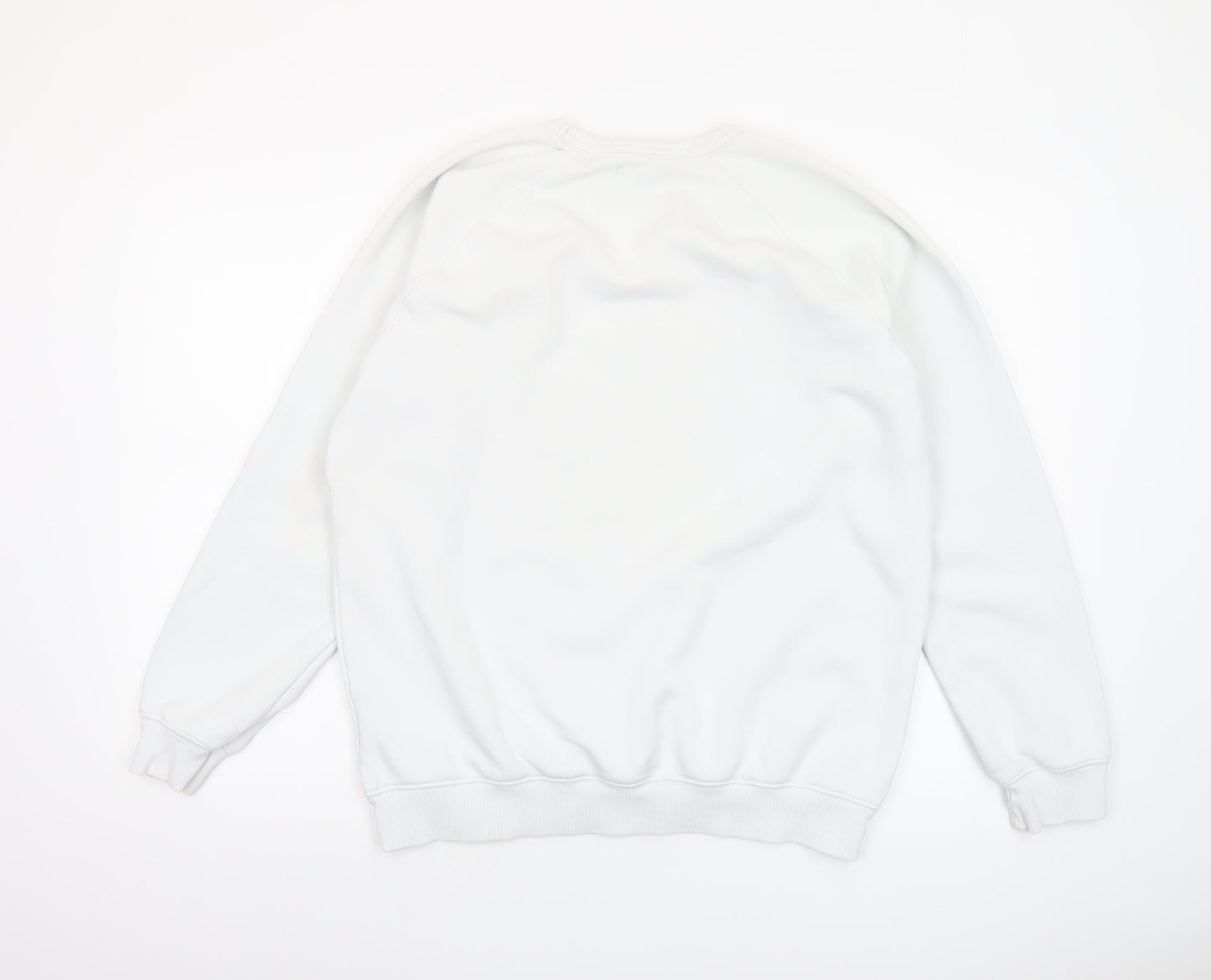 Mens UK Size M adidas White Pullover Sweatshirt
