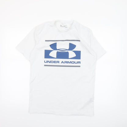 Mens UK Size S Under armour White  T-Shirt