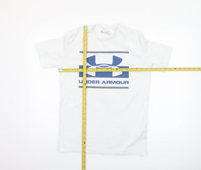 Mens UK Size S Under armour White  T-Shirt