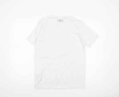 Mens UK Size S Under armour White  T-Shirt