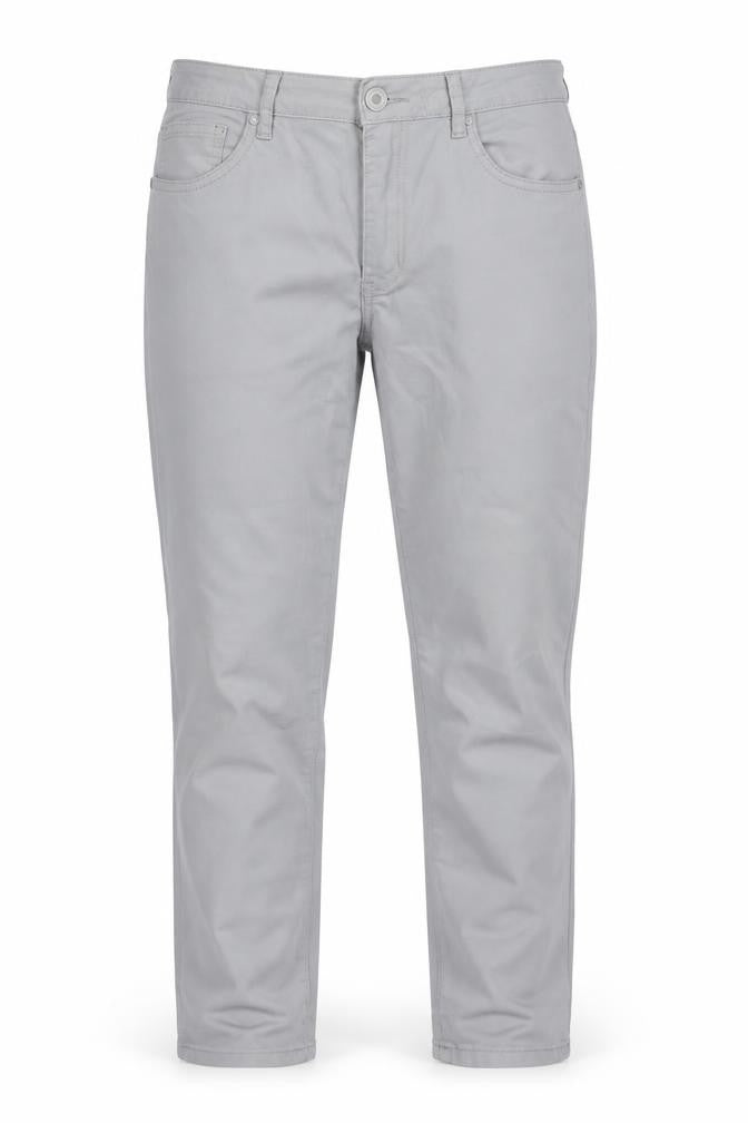 Womens UK Size 12 Paco Boutique Regular Fit Chino Grey Trousers