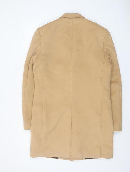 Mens UK Size M Primark Beige Overcoat