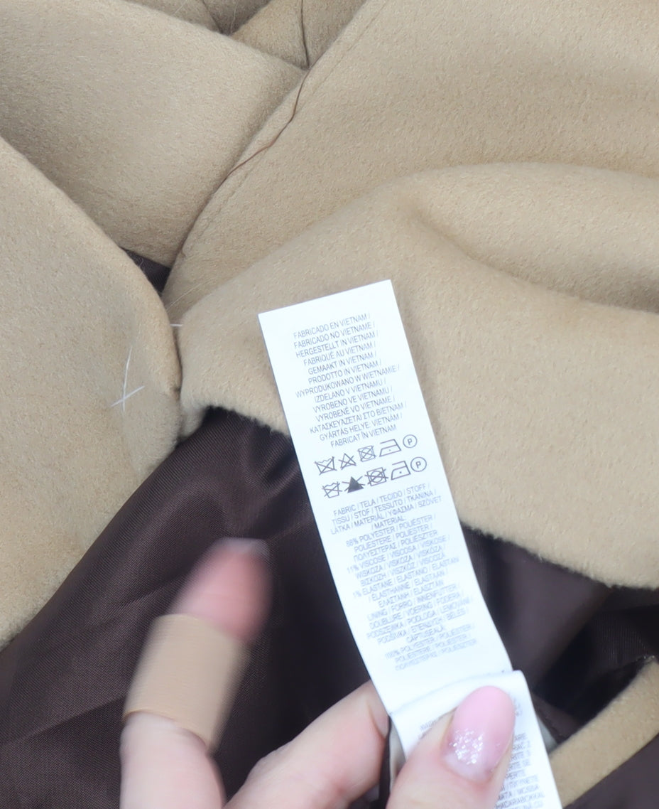 Mens UK Size M Primark Beige Overcoat