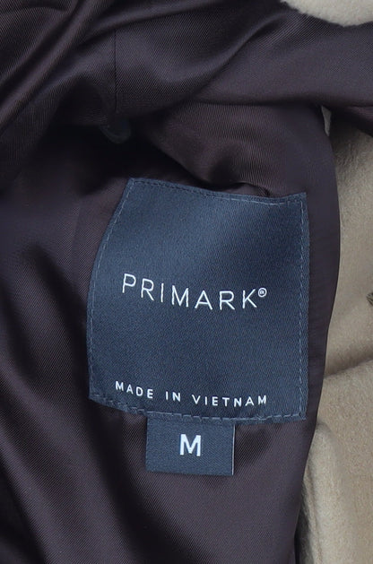 Mens UK Size M Primark Beige Overcoat