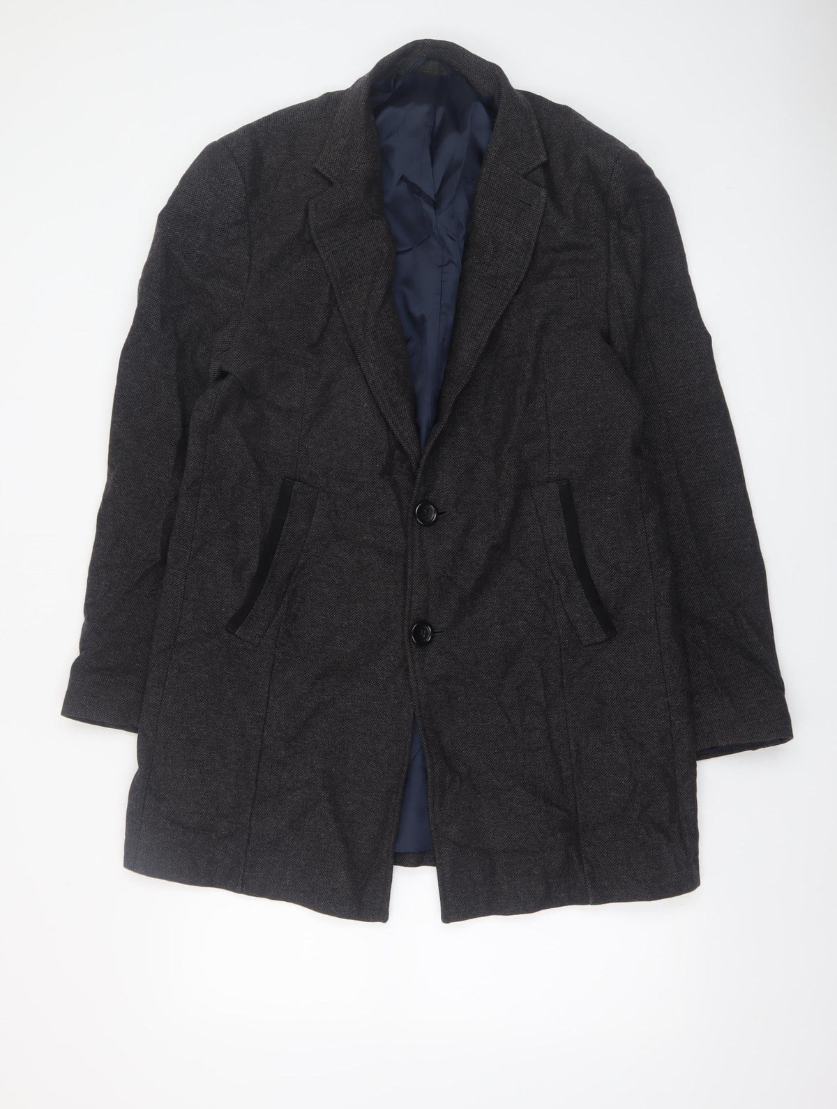 Mens UK Size M NEXT Grey Overcoat