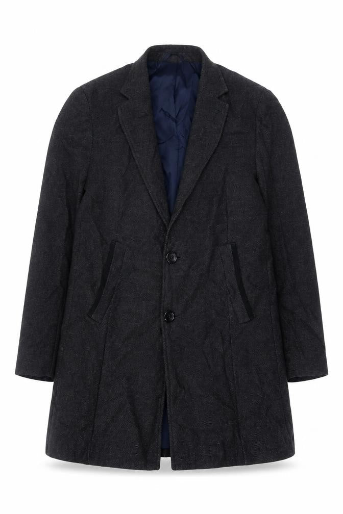 Mens UK Size M NEXT Grey Overcoat