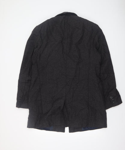 Mens UK Size M NEXT Grey Overcoat
