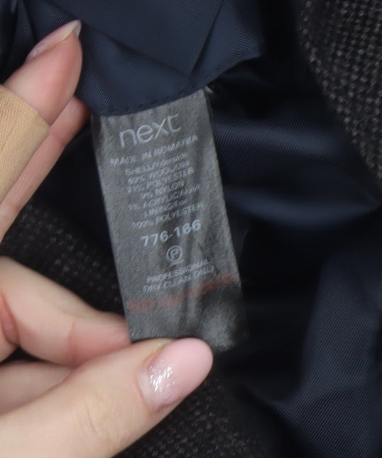 Mens UK Size M NEXT Grey Overcoat