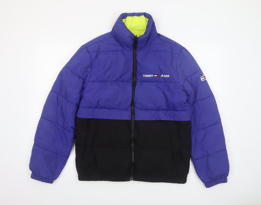 Mens UK Size XS Tommy Jeans Blue Puffer Jacket