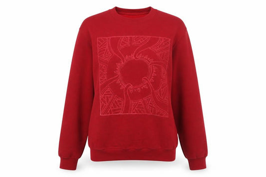 Womens UK Size S Gildan Red Pullover Sweatshirt