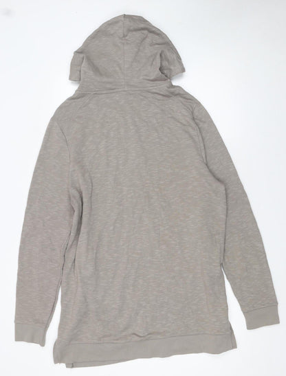 Mens UK Size L River Island Beige Full Zip Hoodie