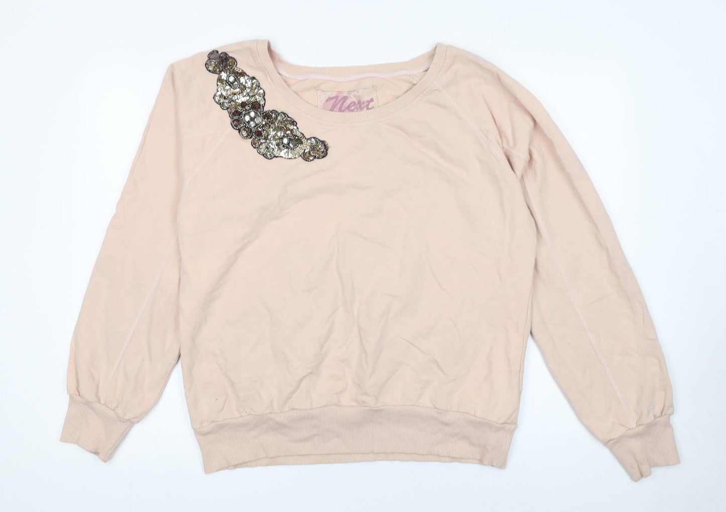Womens UK Size 14 NEXT Beige Pullover Sweatshirt