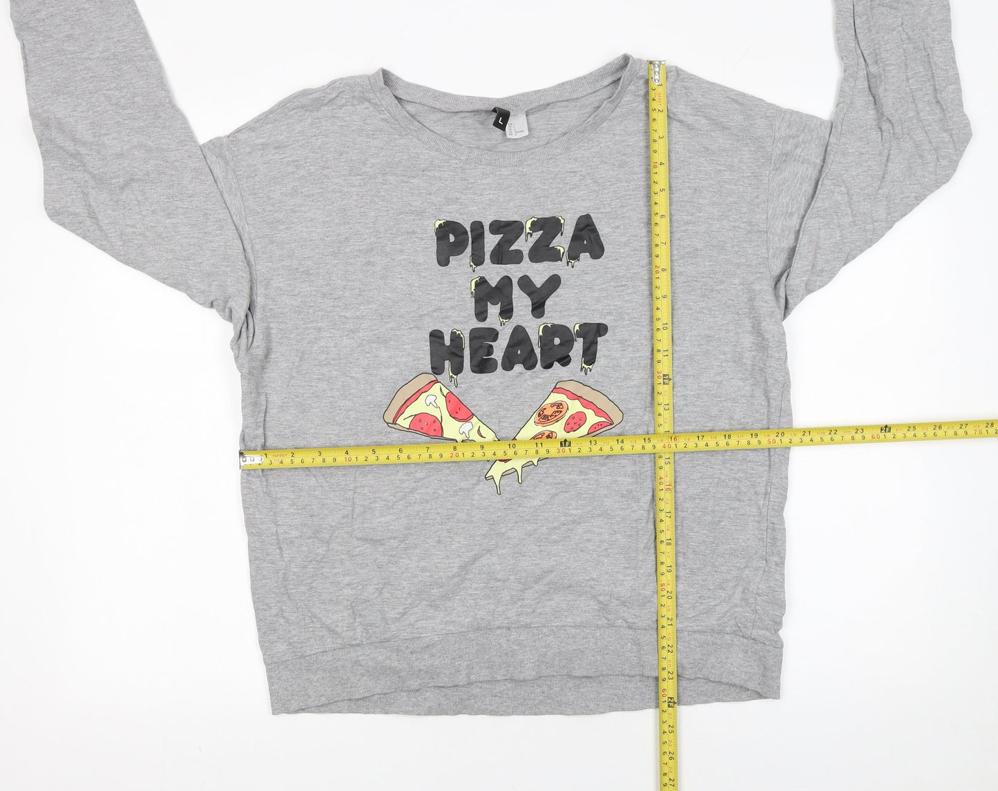 Womens UK Size L H&M Grey Pullover Sweatshirt