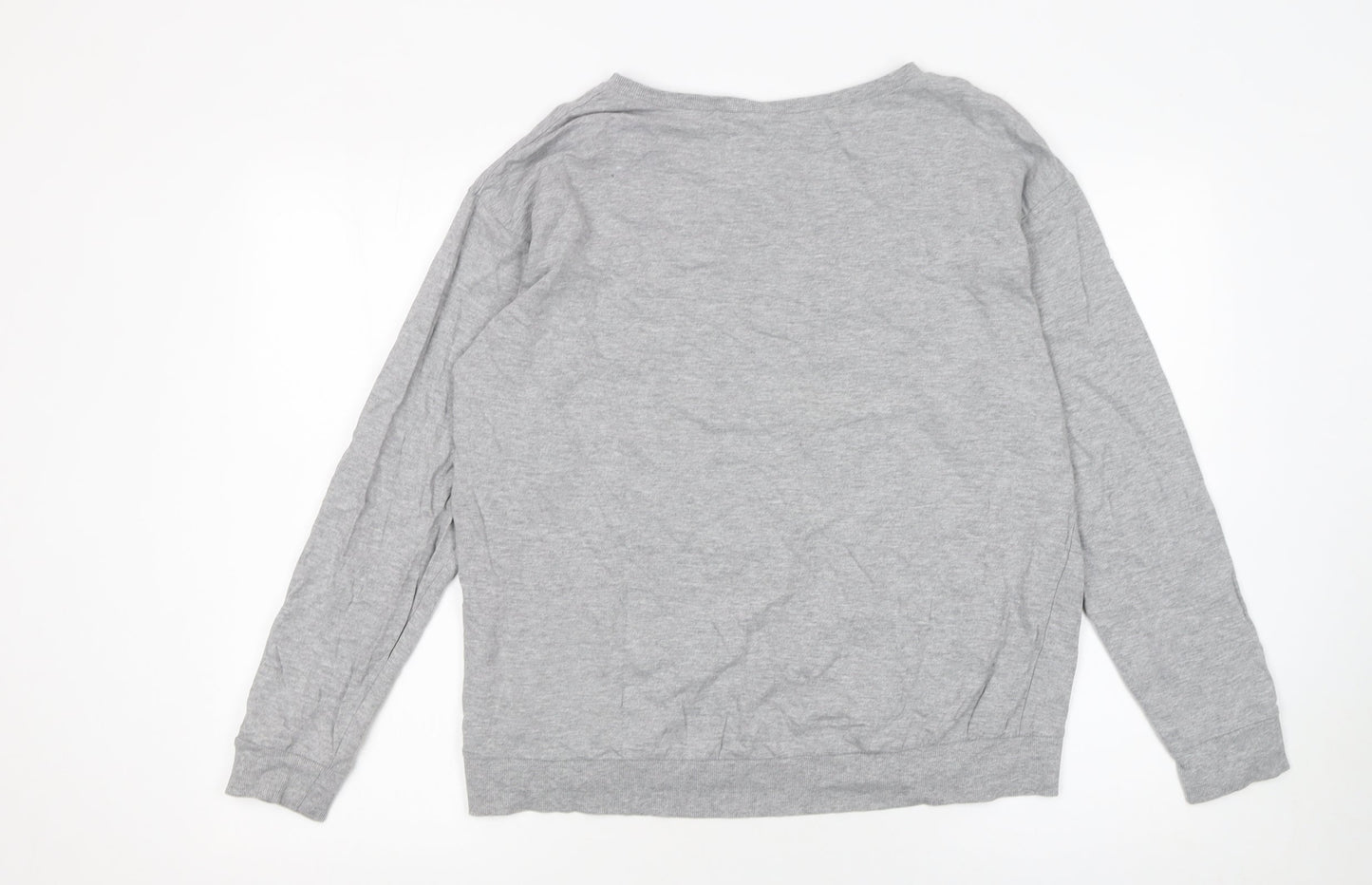 Womens UK Size L H&M Grey Pullover Sweatshirt