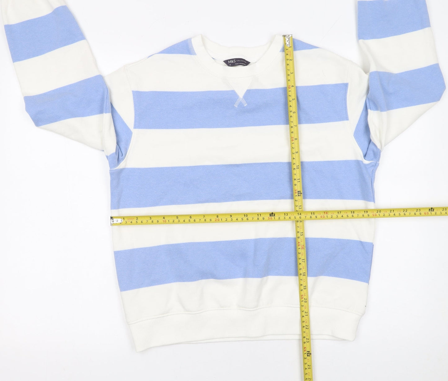 Womens UK Size 8 Marks and Spencer Blue Pullover Sweatshirt