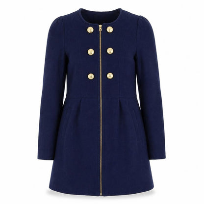 Womens UK Size XS VERO MODA Blue Military Jacket