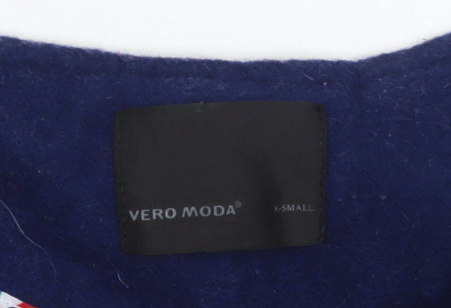 Womens UK Size XS VERO MODA Blue Military Jacket