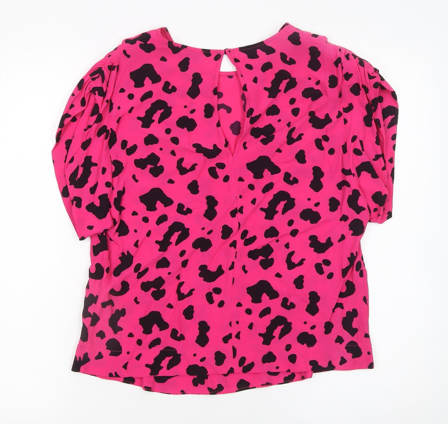 Womens UK Size 8 River Island Pink Basic Blouse
