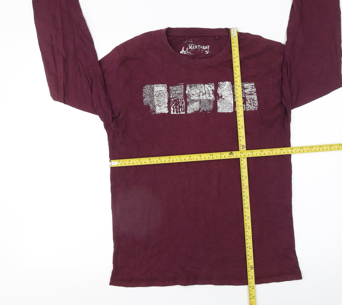 Mens UK Size S Mantaray Red  T-Shirt