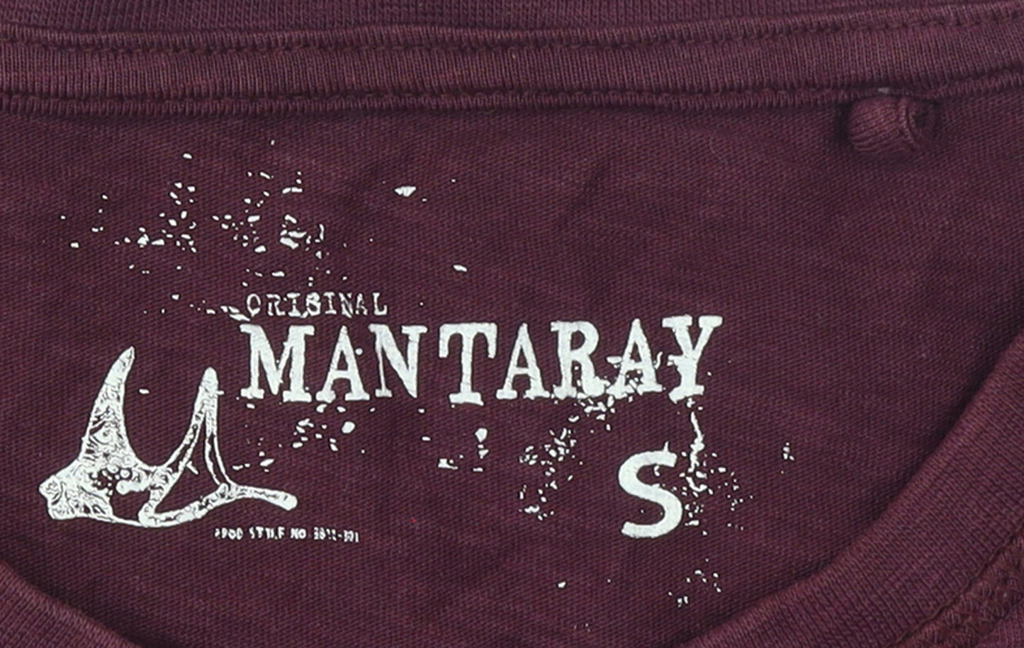 Mens UK Size S Mantaray Red  T-Shirt